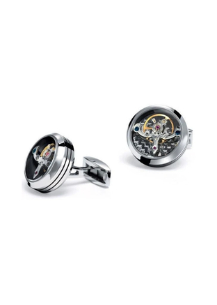TF Polıshed Staınless Steel Tourbıllon Cufflınks