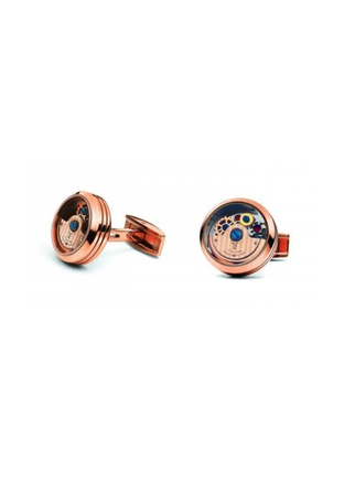  TF Est 1968 Rose Gold Plated Rotor Caged Cufflınks