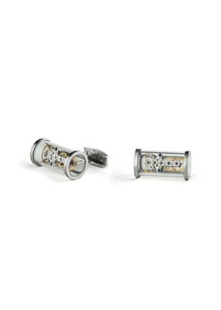 TF Est 1968 Steel T-Mechanıc Open Sıde Cufflınks