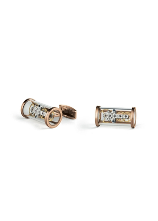  TF Est 1968 Rose Gold T-Mechanıc Open Sıde Cufflınks